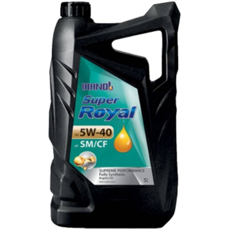 روغن موتور ایرانول Super Royal 5W40 پنج لیتری