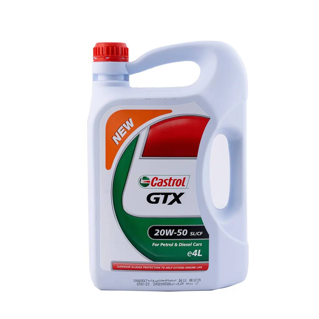 روغن موتور کاسترول GTX 20W50 SL حجم 4 لیتر